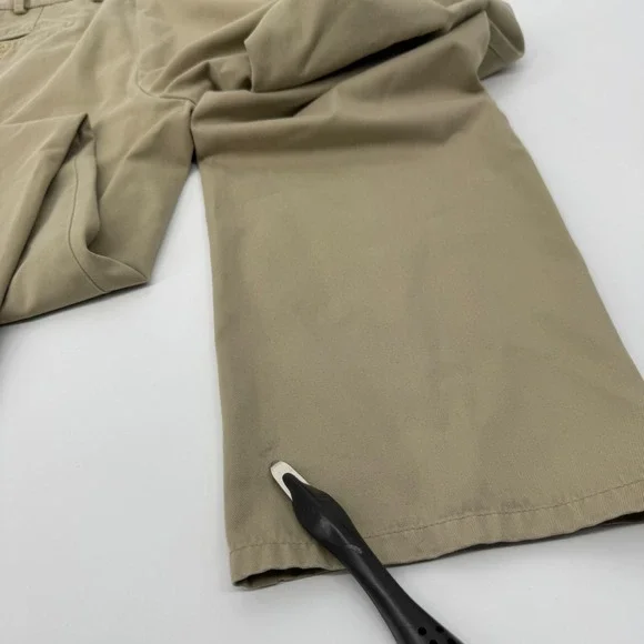 Peter Millar Mens 34 Khaki Tan Cotton Twill Chino Pants Straight Leg Casual Prep - Picture 6 of 9